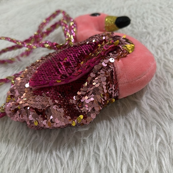 TY “GILDA” SEQUIN pink sparkling flamingo purse - Picture 8 of 9